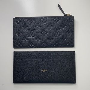 Authentic Louie Vuitton leather pochette inserts.
